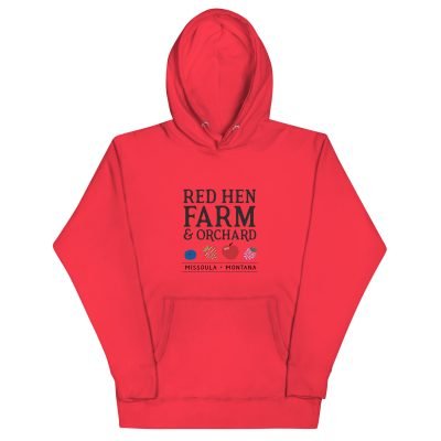 Unisex Red Hen Hoodie - Image 4