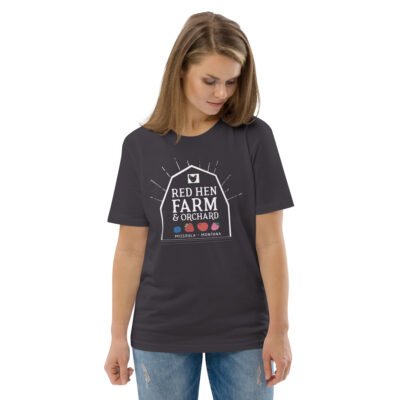 Red Hen Farm Logo Unisex organic cotton t-shirt - Image 18