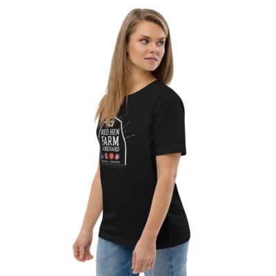 Red Hen Farm Logo Unisex organic cotton t-shirt - Image 5