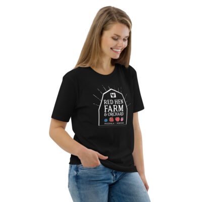Red Hen Farm Logo Unisex organic cotton t-shirt - Image 6