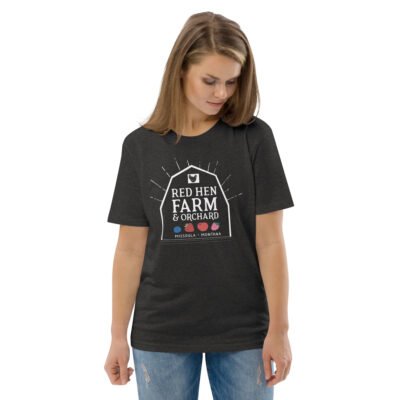 Red Hen Farm Logo Unisex organic cotton t-shirt - Image 10