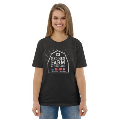 Red Hen Farm Logo Unisex organic cotton t-shirt - Image 9