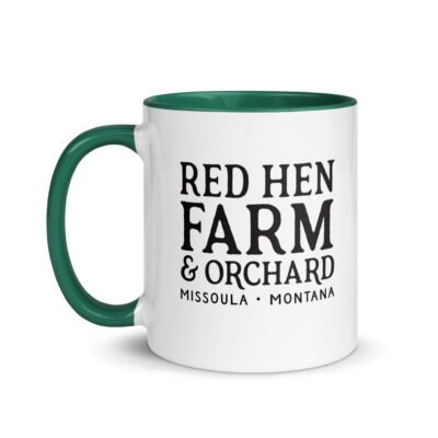Red Hen Farm Strawberry Mug with Color Inside - Image 4