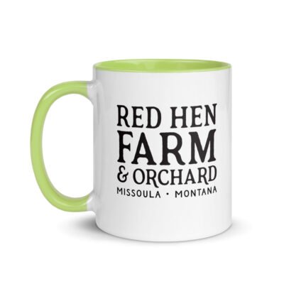 Red Hen Farm Strawberry Mug with Color Inside - Image 6