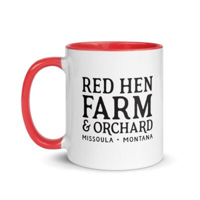 Red Hen Farm Chicken Mug with Color Inside - Image 7