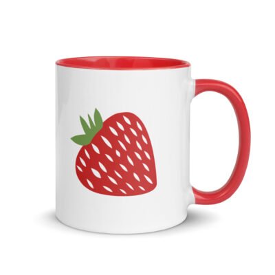 Red Hen Farm Strawberry Mug with Color Inside