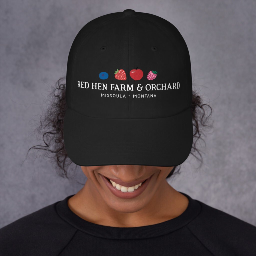 Red Hen Fruit First Dad hat
