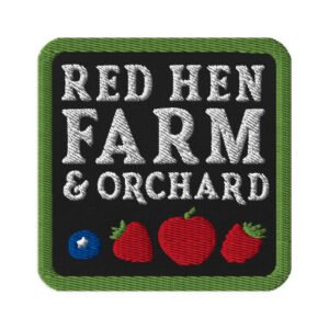 Green Red Hen Farm Embroidered Patch
