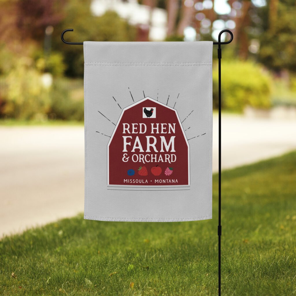 Red Hen Farm Garden flag