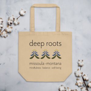 Red Hen Farm - Orchard in Missoula - The Best Berries in Missoula! Deep Roots Eco Tote Bag